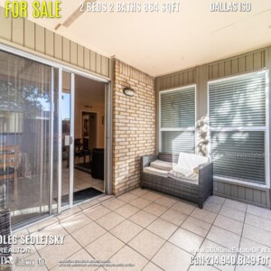 Condo For Sale in Dallas TX. 2 beds 2 baths 864 sqft. Dallas ISD - Call 214.940.8149 Oleg Sedletsky Realtor in Dallas, TX