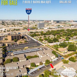 Condo For Sale in Dallas TX. 2 beds 2 baths 864 sqft. Dallas ISD - Call 214.940.8149 Oleg Sedletsky Realtor in Dallas, TX