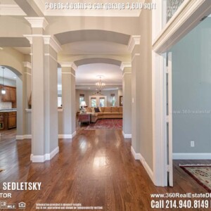 Beautiful House For Sale in Parker TX. 3 beds 4 baths 3-car garage 3,600 sqft. Allen ISD - Call 214.940.8149 Oleg Sedletsky Realtor in Parker, TX