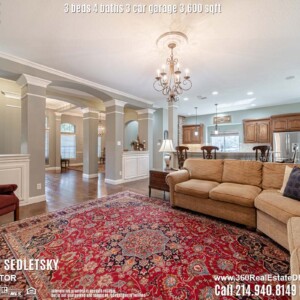 Beautiful House For Sale in Parker TX. 3 beds 4 baths 3-car garage 3,600 sqft. Allen ISD - Call 214.940.8149 Oleg Sedletsky Realtor in Parker, TX