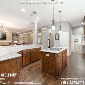 Beautiful House For Sale in Parker TX. 3 beds 4 baths 3-car garage 3,600 sqft. Allen ISD - Call 214.940.8149 Oleg Sedletsky Realtor in Parker, TX