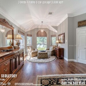 Beautiful House For Sale in Parker TX. 3 beds 4 baths 3-car garage 3,600 sqft. Allen ISD - Call 214.940.8149 Oleg Sedletsky Realtor in Parker, TX
