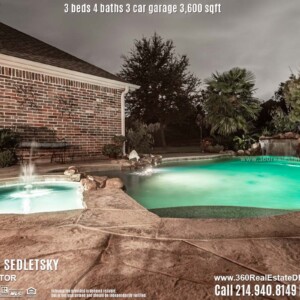 Beautiful House For Sale in Parker TX. 3 beds 4 baths 3-car garage 3,600 sqft. Allen ISD - Call 214.940.8149 Oleg Sedletsky Realtor in Parker, TX
