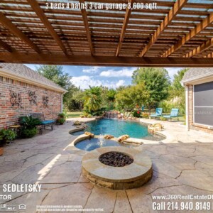 Beautiful House For Sale in Parker TX. 3 beds 4 baths 3-car garage 3,600 sqft. Allen ISD - Call 214.940.8149 Oleg Sedletsky Realtor in Parker, TX