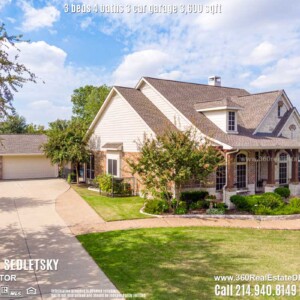 Beautiful House For Sale in Parker TX. 3 beds 4 baths 3-car garage 3,600 sqft. Allen ISD - Call 214.940.8149 Oleg Sedletsky Realtor in Parker, TX