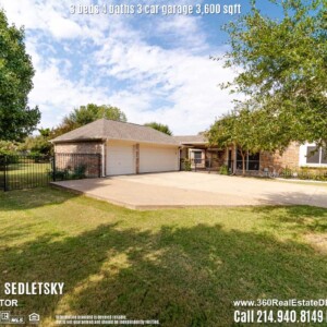 Beautiful House For Sale in Parker TX. 3 beds 4 baths 3-car garage 3,600 sqft. Allen ISD - Call 214.940.8149 Oleg Sedletsky Realtor in Parker, TX