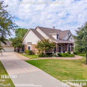 Beautiful House For Sale in Parker TX. 3 beds 4 baths 3-car garage 3,600 sqft. Allen ISD - Call 214.940.8149 Oleg Sedletsky Realtor in Parker, TX