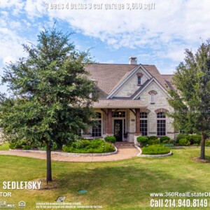Beautiful House For Sale in Parker TX. 3 beds 4 baths 3-car garage 3,600 sqft. Allen ISD - Call 214.940.8149 Oleg Sedletsky Realtor in Parker, TX