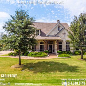 Beautiful House For Sale in Parker TX. 3 beds 4 baths 3-car garage 3,600 sqft. Allen ISD - Call 214.940.8149 Oleg Sedletsky Realtor in Parker, TX