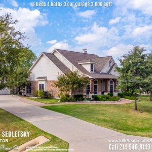 Beautiful House For Sale in Parker TX. 3 beds 4 baths 3-car garage 3,600 sqft. Allen ISD - Call 214.940.8149 Oleg Sedletsky Realtor in Parker, TX