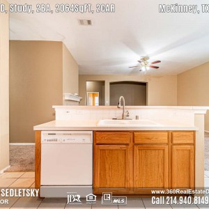 Home For Sale in McKinney, TX - 3Bd 2Ba 2065 Sqft 9213 Manassas Ridge, McKinney, Texas 75071 - Call Oleg Sedletsky Realtor 214.940.8149