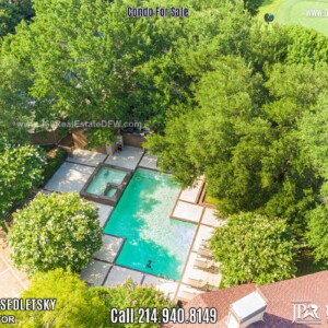 Condo For Sale with amazing golf course and lake views in Dallas, TX - Call 214-940-8149 Oleg Sedletsky Realtor.