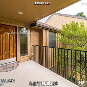 Condo For Sale with amazing golf course and lake views in Dallas, TX - Call 214-940-8149 Oleg Sedletsky Realtor.