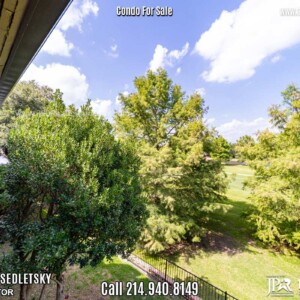 Condo For Sale with amazing golf course and lake views in Dallas, TX - Call 214-940-8149 Oleg Sedletsky Realtor.