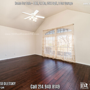 House For Sale 4Bd, 3.1 Ba, 3500 Sqft, in The Colony, TX. Well maintained 2 story home in highly sought after Legend Crest Community! Call Oleg Sedletsky Realtor at 214-940-8149
